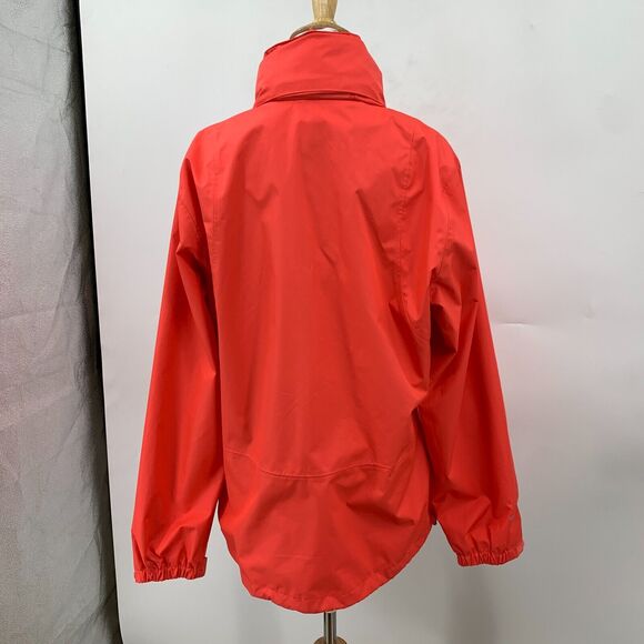 Eddie Bauer Windbreaker Jacket Womens L Large Mesh Lined Zip Up Hidden Hoodie - Picture 3 of 16